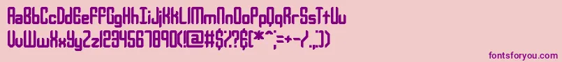 Yourcomp Font – Purple Fonts on Pink Background