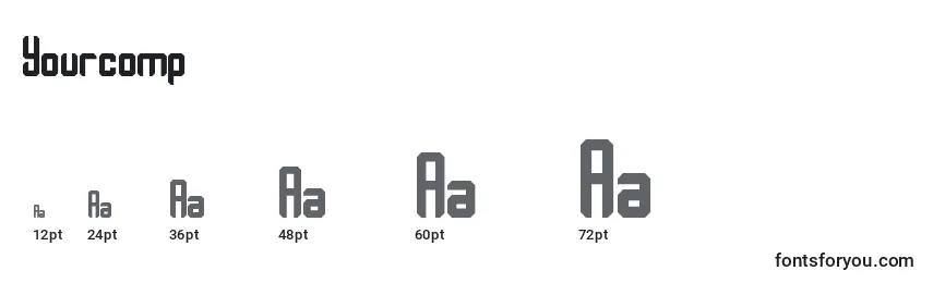 Yourcomp Font Sizes