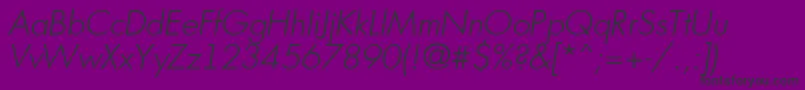 AFuturicabsLightitalic Font – Black Fonts on Purple Background