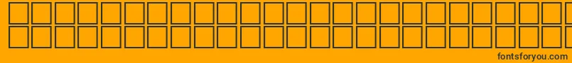 Fonte AlBsherOutline – fontes pretas em um fundo laranja