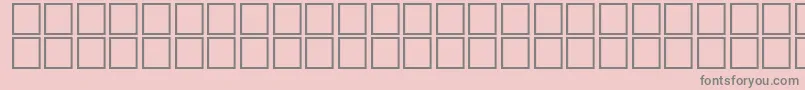 フォントAlBsherOutline – ピンクの背景に灰色の文字