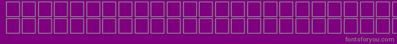 AlBsherOutline-fontti – harmaat kirjasimet violetilla taustalla