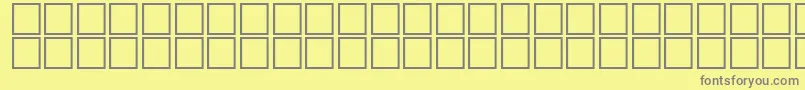 Fonte AlBsherOutline – fontes cinzas em um fundo amarelo