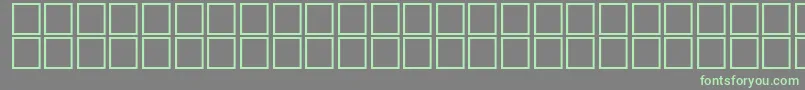 フォントAlBsherOutline – 灰色の背景に緑のフォント