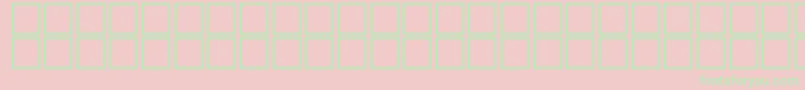 フォントAlBsherOutline – ピンクの背景に緑の文字