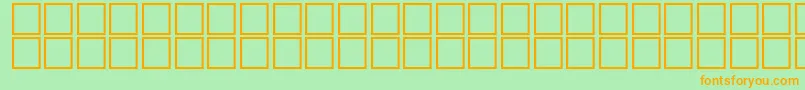 fuente AlBsherOutline – Fuentes Naranjas Sobre Fondo Verde