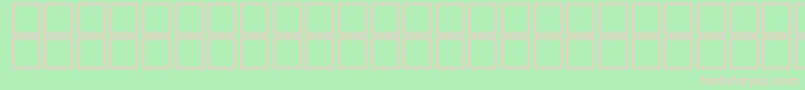 Police AlBsherOutline – polices roses sur fond vert