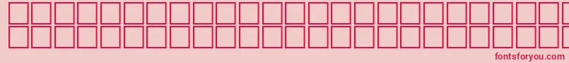 フォントAlBsherOutline – ピンクの背景に赤い文字