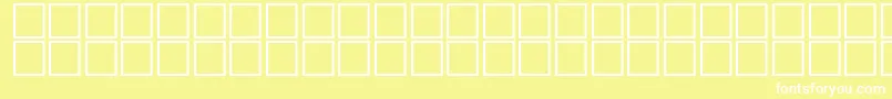 fuente AlBsherOutline – Fuentes Blancas Sobre Fondo Amarillo