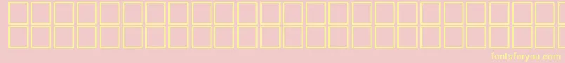 AlBsherOutline-Schriftart – Gelbe Schriften auf rosa Hintergrund
