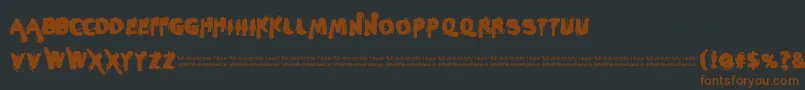 Sleeperzzz Font – Brown Fonts on Black Background