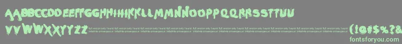 Sleeperzzz Font – Green Fonts on Gray Background