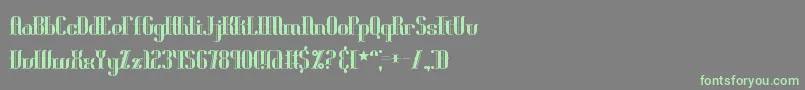 Blonirex Font – Green Fonts on Gray Background