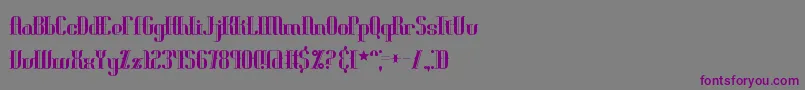 Blonirex Font – Purple Fonts on Gray Background