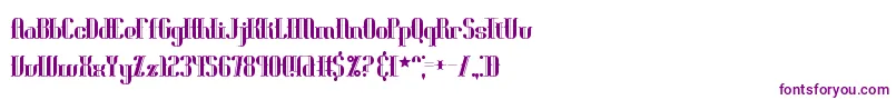 Blonirex-fontti – violetit fontit valkoisella taustalla