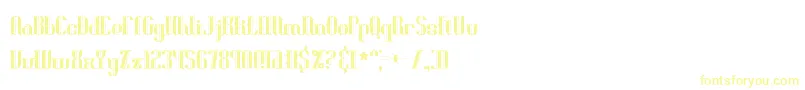 Шрифт Blonirex – жёлтые шрифты