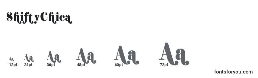ShiftyChica Font Sizes