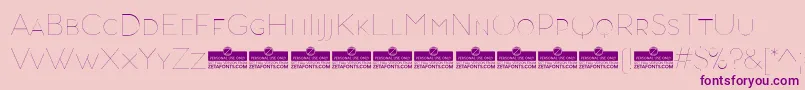 AristotelicaSmallcapsHairlineTrial Font – Purple Fonts on Pink Background