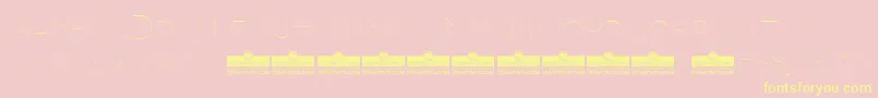 AristotelicaSmallcapsHairlineTrial Font – Yellow Fonts on Pink Background