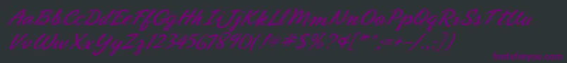 Police Phoenixscriptflf – polices violettes sur fond noir