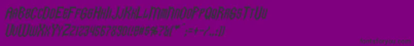 GargoylesItalic Font – Black Fonts on Purple Background