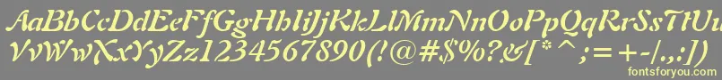 Подробнее о шрифте Freeform721BoldItalicBt Шрифт Freeform721BoldItalicBt – жёлтые шрифты на сером фоне