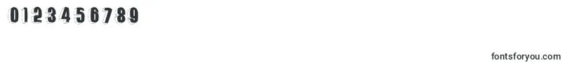 Threedimrightwardsround Font – Fonts for Numbers and Digits