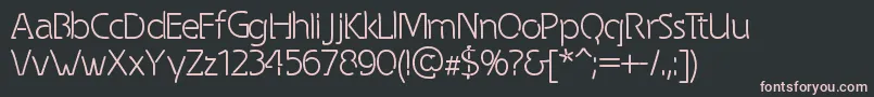 Шрифт SpongyRegular – розовые шрифты на чёрном фоне