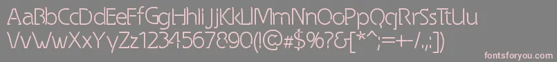 SpongyRegular-fontti – vaaleanpunaiset fontit harmaalla taustalla