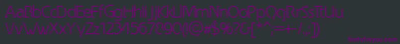 Шрифт SpongyRegular – фиолетовые шрифты на чёрном фоне