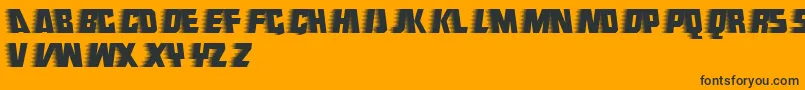 Endeavour Font – Black Fonts on Orange Background