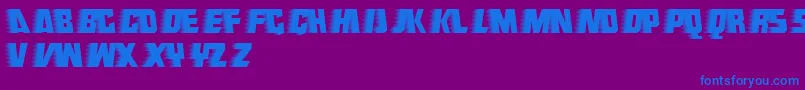 Endeavour Font – Blue Fonts on Purple Background