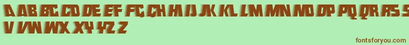 Endeavour Font – Brown Fonts on Green Background