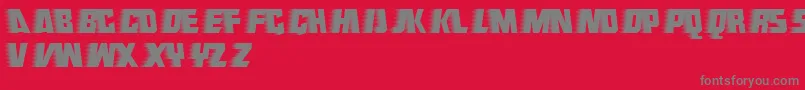 フォントEndeavour – 赤い背景に灰色の文字