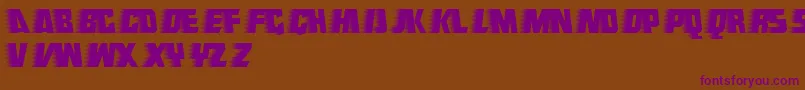 Endeavour Font – Purple Fonts on Brown Background