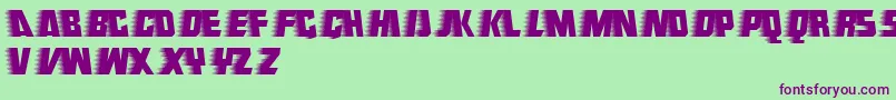 Endeavour Font – Purple Fonts on Green Background