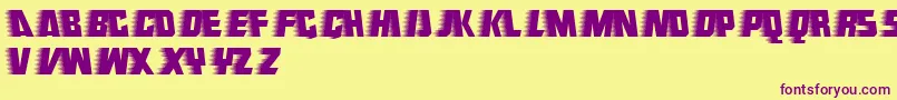 Endeavour Font – Purple Fonts on Yellow Background