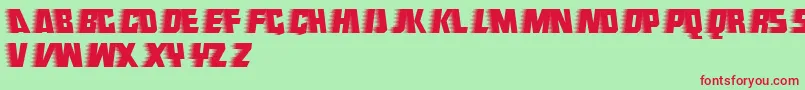 Endeavour Font – Red Fonts on Green Background