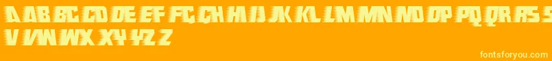 Endeavour Font – Yellow Fonts on Orange Background