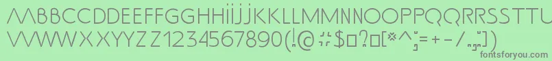 フォントSsAdec2.0Text – 緑の背景に灰色の文字