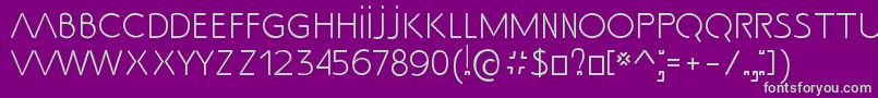 SsAdec2.0Text Font – Green Fonts on Purple Background