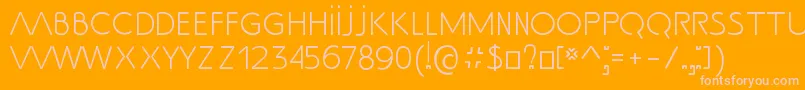 SsAdec2.0Text Font – Pink Fonts on Orange Background
