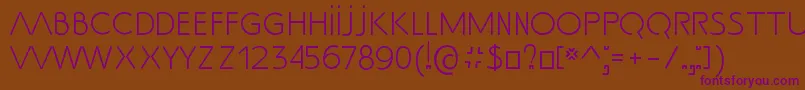 SsAdec2.0Text Font – Purple Fonts on Brown Background