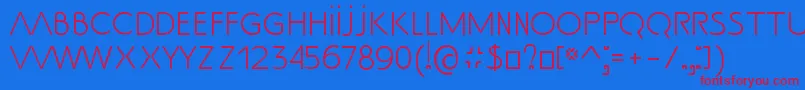 SsAdec2.0Text Font – Red Fonts on Blue Background