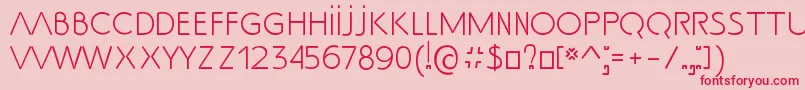 SsAdec2.0Text Font – Red Fonts on Pink Background
