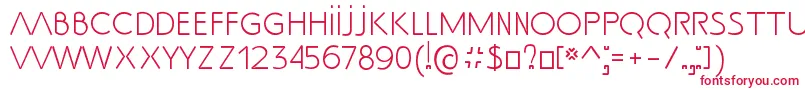 SsAdec2.0Text Font – Red Fonts on White Background