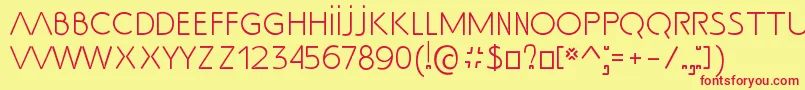 fuente SsAdec2.0Text – Fuentes Rojas Sobre Fondo Amarillo