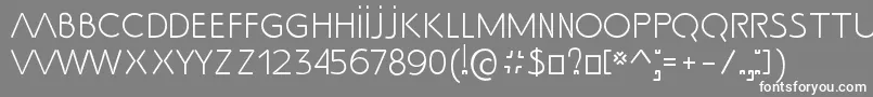 Шрифт SsAdec2.0Text – белые шрифты на сером фоне
