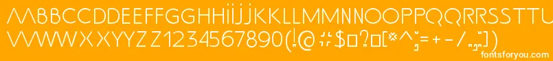 SsAdec2.0Text Font – White Fonts on Orange Background