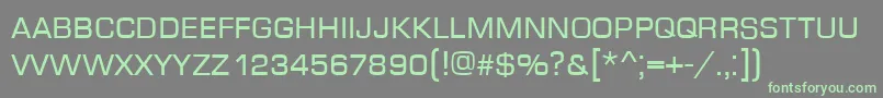 Eurocaps Font – Green Fonts on Gray Background